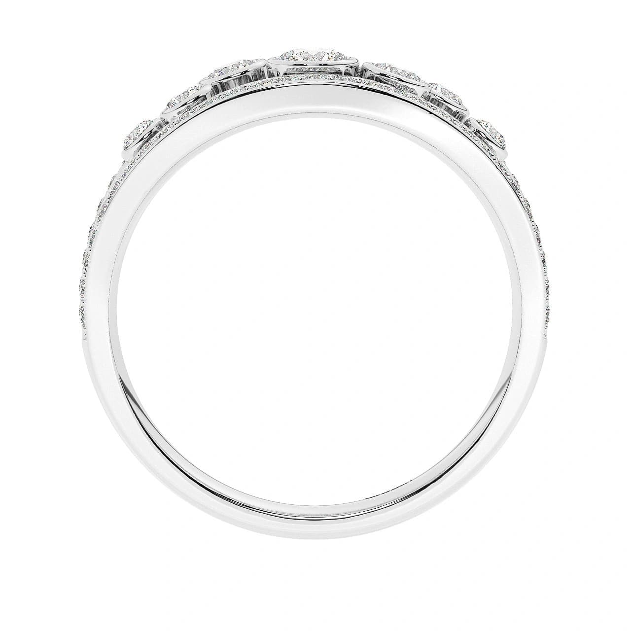 Lab Grown Half Eternity in White Gold