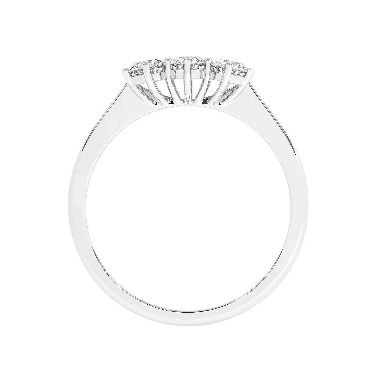 Lab Grown Half Eternity in White Gold