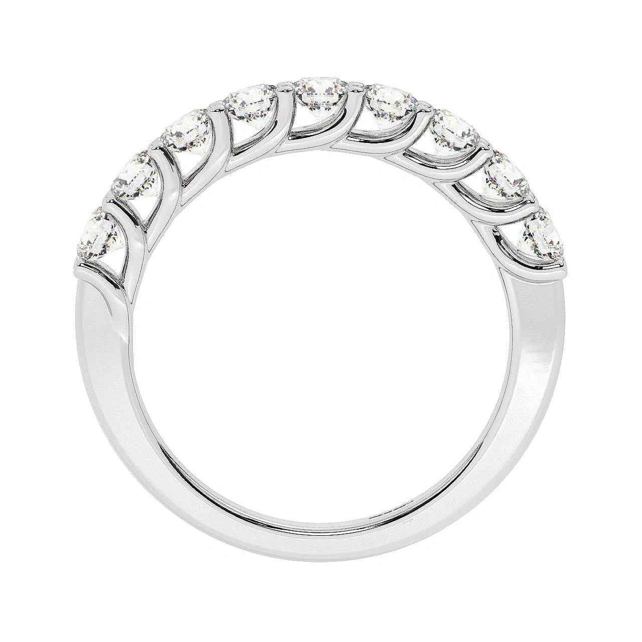 Lab Grown Half Eternity in White Gold