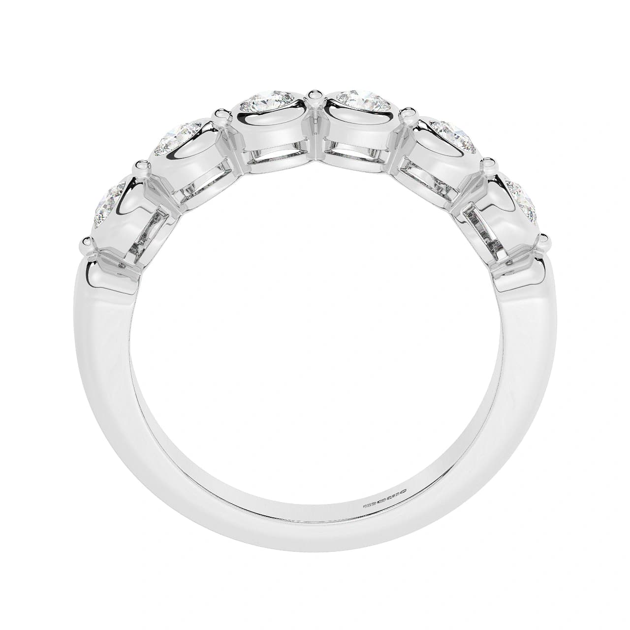 Lab Grown Half Eternity in White Gold