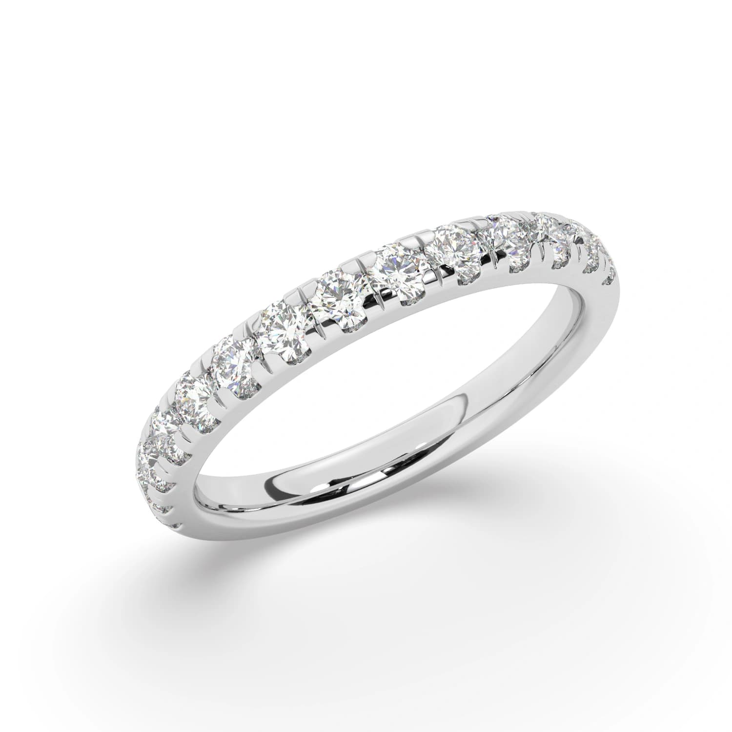 Lab Grown Half Eternity in White Gold