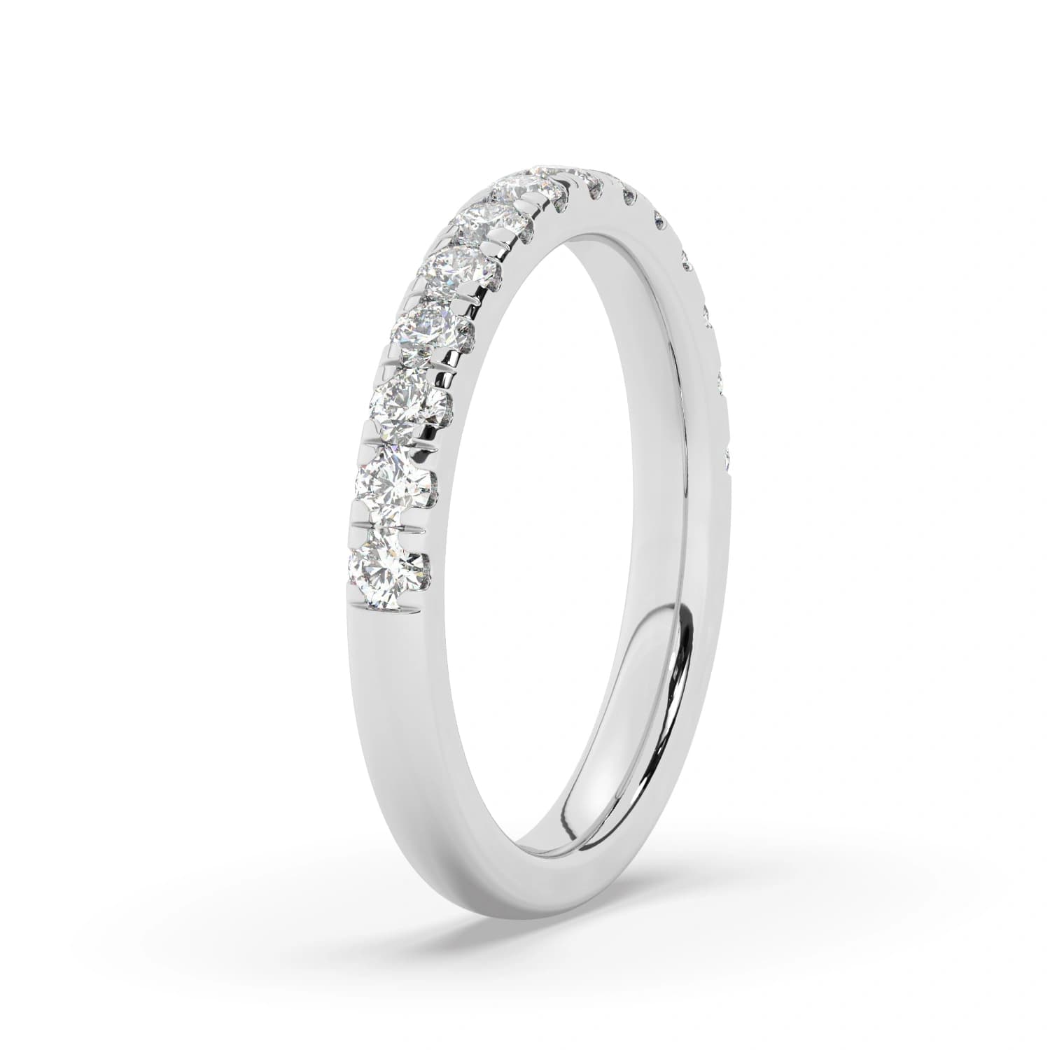 Lab Grown Half Eternity in White Gold