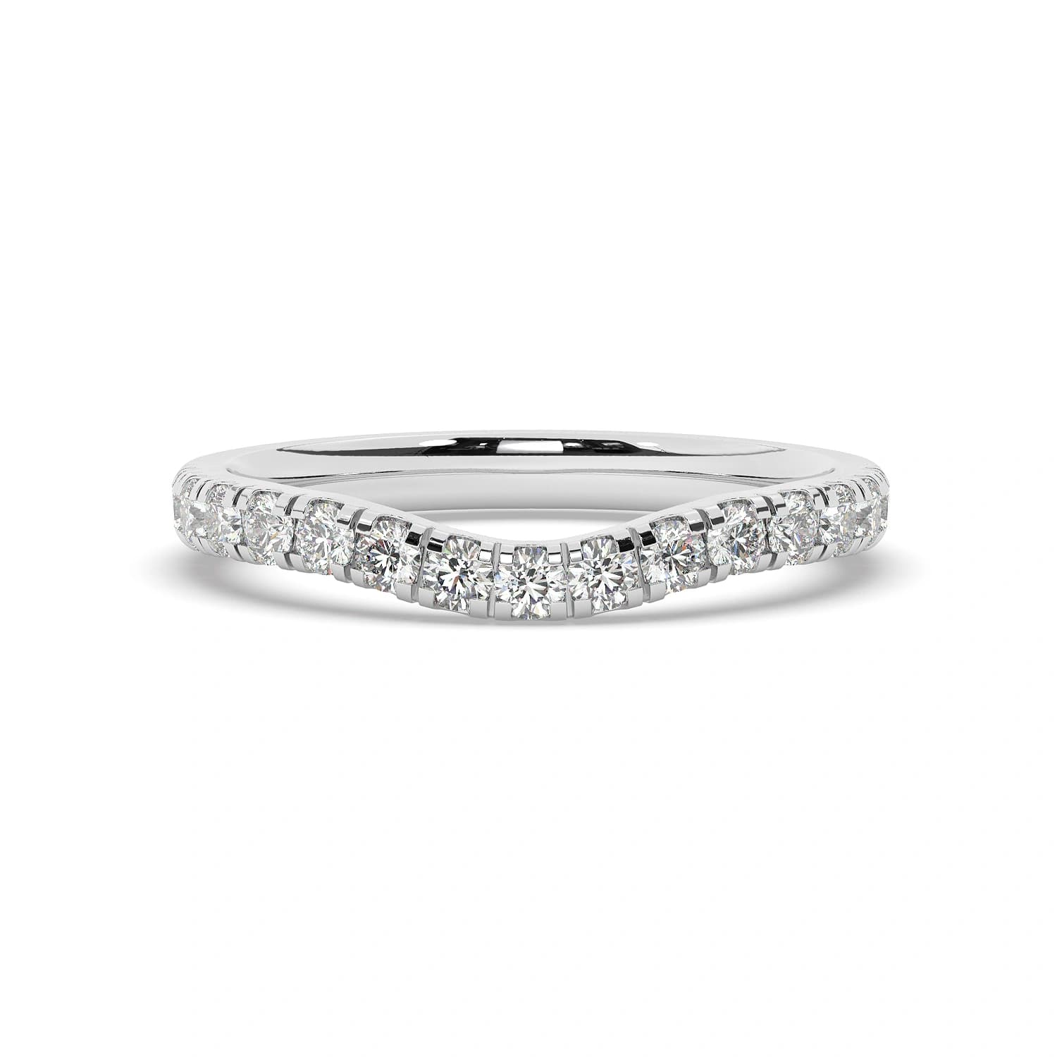 Lab Grown Half Eternity in White Gold