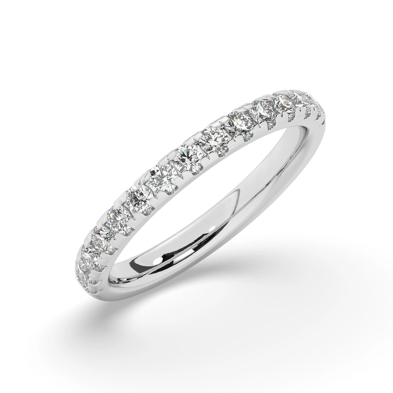 Lab Grown Half Eternity in White Gold